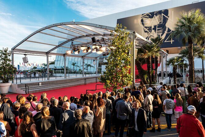 City Tour in Cannes aboard our Classic French Bus! - Palais des Festivals steps and the Red Carpet photo moment