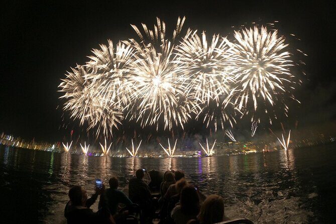 Fireworks at Sea - Cannes - The Lérins Islands stop: sunset views before the fireworks chaos