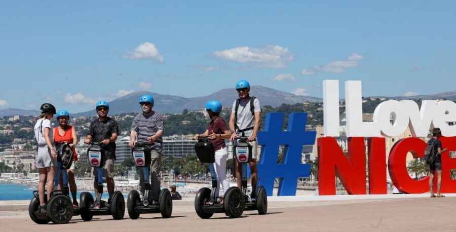 Nice: Grand Tour by Segway - Castle Hill: gardens, a waterfall, and a real big-view payoff
