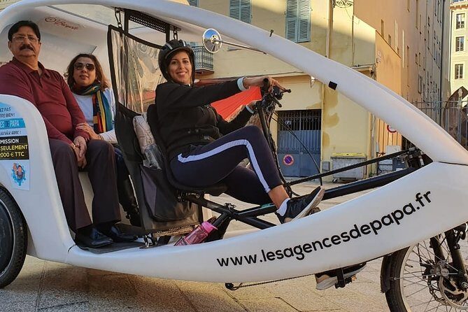 Nice: Visit of Nice by electrically assisted bike taxi 1 hour. - Place Masséna and Promenade du Paillon: the big welcome without the walking tax